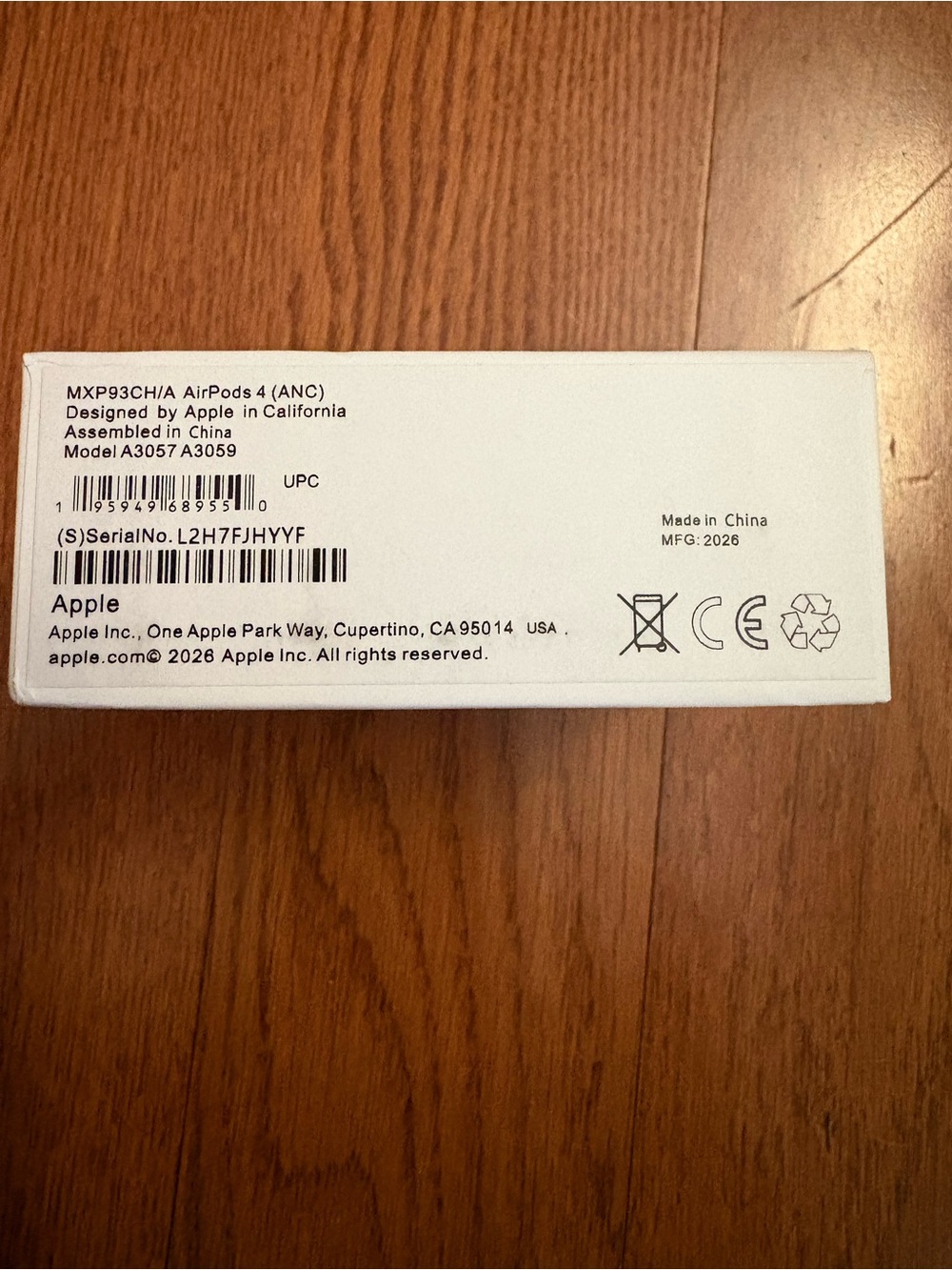 Apple AirPods 4 with Active Noise Cancellation - White. New in package. - Picture 4 of 4